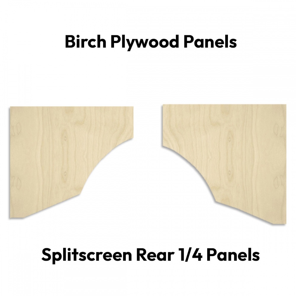 Splitscreen Plywood Rear Quarter Panels
